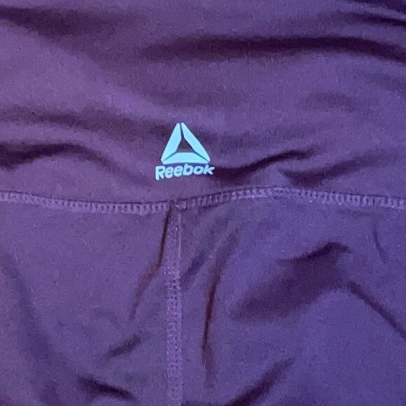 NWOT Reebok Burgundy Leggings, gym pants, yoga exercise clothes - Picture 7 of 7